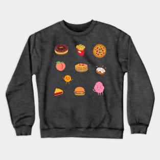 Cute Food Sticker Pack Crewneck Sweatshirt